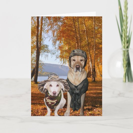 Grappige Honden/Laboratorium Valentijn of Jubileum Feestdagen Kaart (Voorkant)