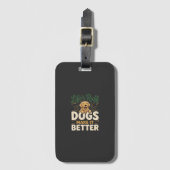 Grappige Honden Maken Het Beter Bagagelabel (Voorkant (verticaal))