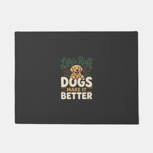 Grappige Honden Maken Het Beter Deurmat (Voorkant)