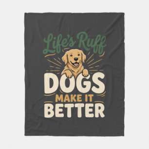 Grappige Honden Maken Het Beter Fleece Deken