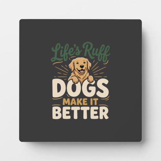 Grappige honden maken het beter fotoplaat (Voorkant)