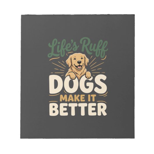 Grappige Honden Maken Het Beter Notitieblok (Voorkant)