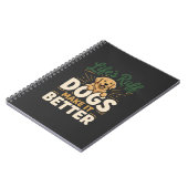 Grappige Honden Maken Het Beter Notitieboek (Linkerzijde)