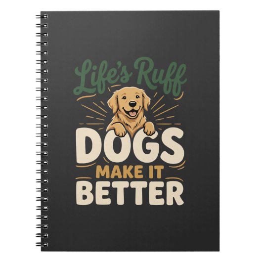 Grappige Honden Maken Het Beter Notitieboek (Voorkant)