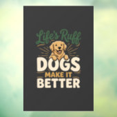 Grappige Honden Maken Het Beter Raamsticker (Vel 3)