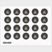 Grappige honden maken het beter ronde sticker (Vel)