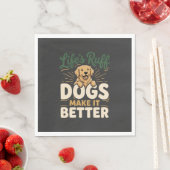 Grappige Honden Maken Het Beter Servet (Insitu)