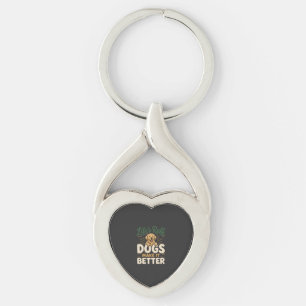 Grappige Honden Maken Het Beter Sleutelhanger