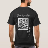 Grappige Honden Mensen zijn Raar QR TShirt  (Achterkant)