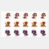 Grappige honden met zonnebril labels (Vel)