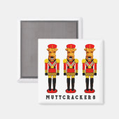 Grappige honden notenkraker ballet magneet (Voorkant / Achterkant)