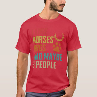Grappige Honden Paarden Liefhebbers Gift boy T-shirt