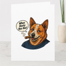 Grappige honden strip kunst kaart