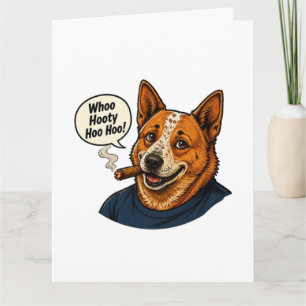 Grappige honden strip kunst kaart