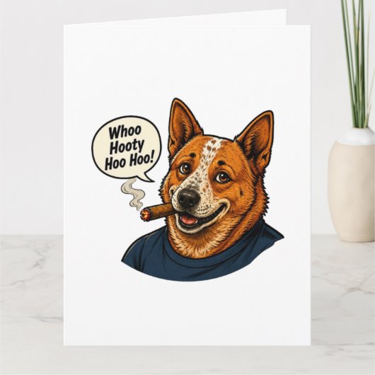 Grappige honden strip kunst kaart (Voorkant)