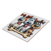 grappige honden tegeltje (Zijkant)