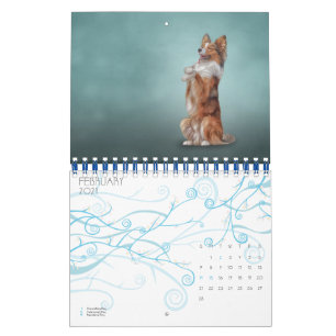 grappige honden tekenen kalender