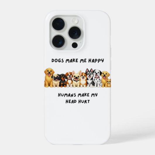 grappige honden telefoonhoesjes iPhone hoesje (Achterkant)