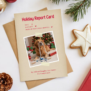 Grappige honden thema huisdier foto kerst feestdagenkaart