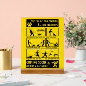 Grappige honden training instructiehandleiding acryl bord (Huwelijk)