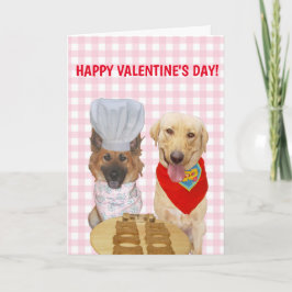 Grappige honden Valentijn voor lieveheersbeestje Kaart