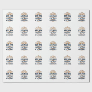 Grappige Hondenbezitter Citaat Vintage Vector Ontw Cadeaupapier