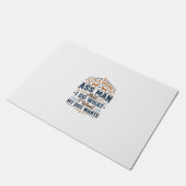 Grappige Hondenbezitter Citaat Vintage Vector Ontw Deurmat (Schuin)
