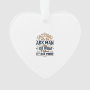 Grappige Hondenbezitter Citaat Vintage Vector Ontw Ornament