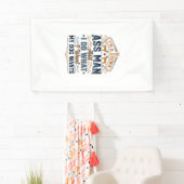 Grappige Hondenbezitter Citaat Vintage Vector Ontw Spandoek (Insitu)