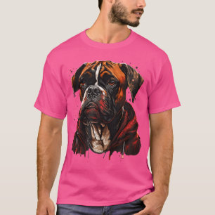 Grappige hondenboxer rapper Hip Hop Rb Rap T-shirt