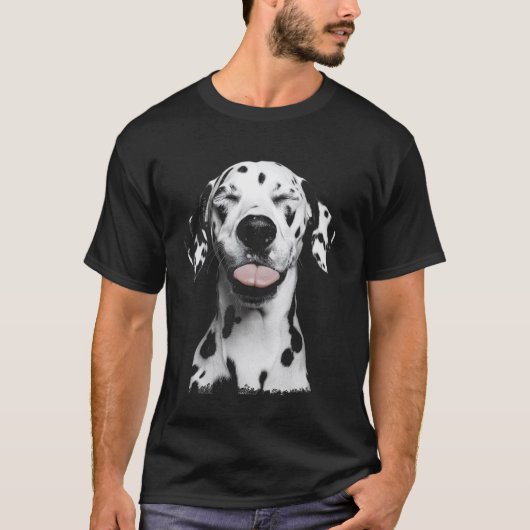 Grappige Hondengezicht Dalmatiër T-shirt (Voorkant)