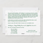 Grappige hondenkat We hebben New Home verplaatst 6 Feestdagenkaart (Achterkant)