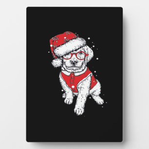 Grappige hondenkerstpyjama cadeau voor hondenliefh fotoplaat