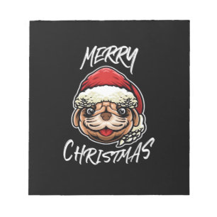 Grappige hondenkerstpyjama cadeau voor hondenliefh notitieblok