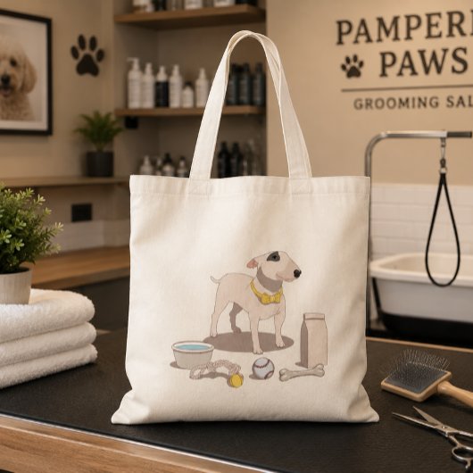 Grappige hondenliefhebber boodschappentas tote bag