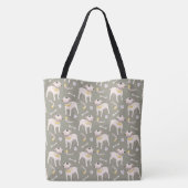 Grappige hondenliefhebber boodschappentas tote bag (Achterkant)