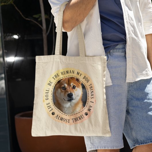Grappige hondenliefhebber Gift Life Goal Tote Bag