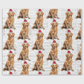 Grappige hondenliefhebber Golden Retriever in een Cadeaupapier (Vlak)