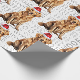 Grappige hondenliefhebber Golden Retriever in een  Cadeaupapier