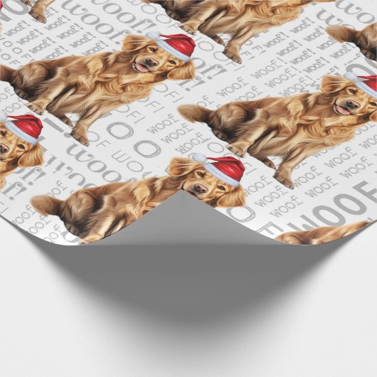 Grappige hondenliefhebber Golden Retriever in een Cadeaupapier (Hoek)