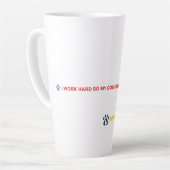 Grappige Hondenliefhebber Mok - Ik Werk Hard Voor (Linkerhoek)