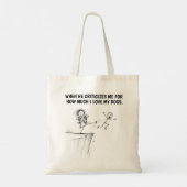 Grappige Hondenliefhebber Tote Bag (Achterkant)