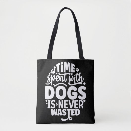 Grappige hondenliefhebber Tote, inspirerende honde Tote Bag (Voorkant)
