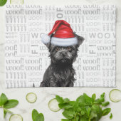 Grappige Hondenliefhebber Vakantie Affenpinscher K Theedoek (Gevouwen)