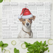 Grappige hondenliefhebber vakantie Jack Russell Ke Theedoek (Gevouwen)