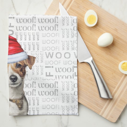 Grappige hondenliefhebber vakantie Jack Russell Ke Theedoek (Quarter Fold)