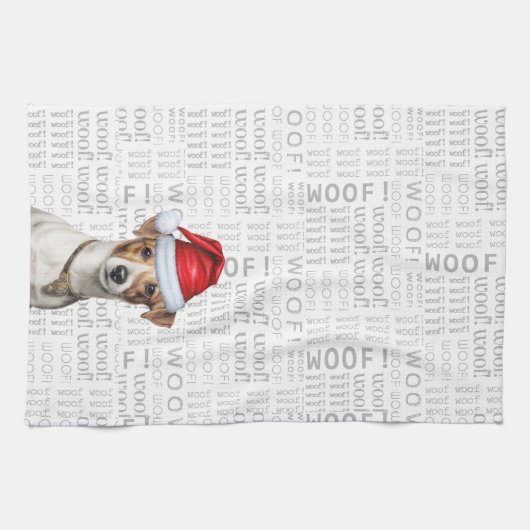 Grappige hondenliefhebber vakantie Jack Russell Ke Theedoek (Horizontaal)