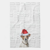 Grappige hondenliefhebber vakantie Jack Russell Ke Theedoek (Verticaal)