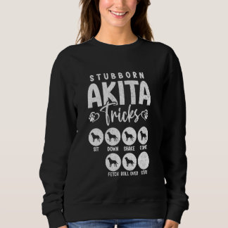 Grappige hondenliefhebber van koppige Akita-trucs Trui
