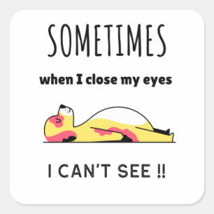 Grappige hondenliefhebber vierkante sticker